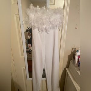 Feathered Jumpsuit
